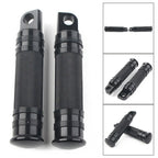 Black Aluminum Foot Pegs for Harley Motorcycle (Fits Various Models)