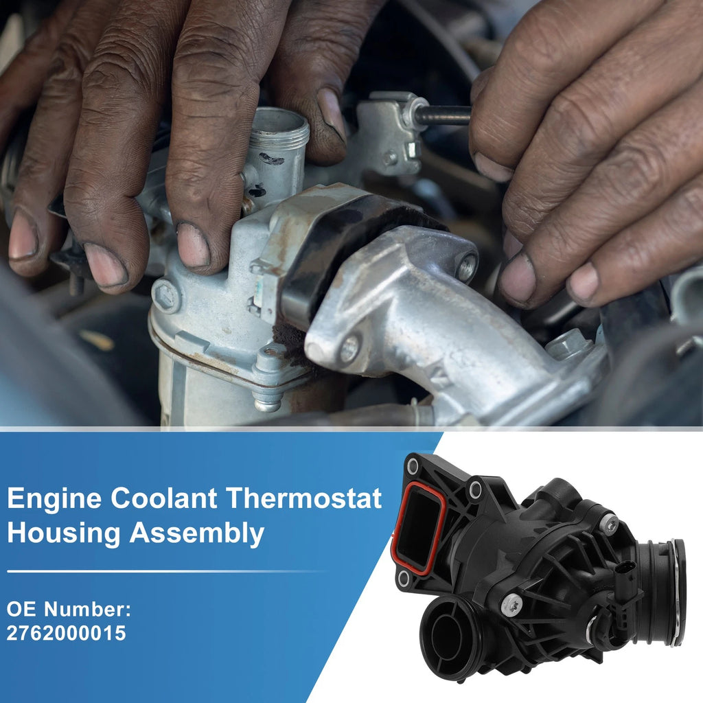 Engine Coolant Thermostat Housing Assembly No. 2762000015 for Mercedes-Benz C300 (2015–2019)