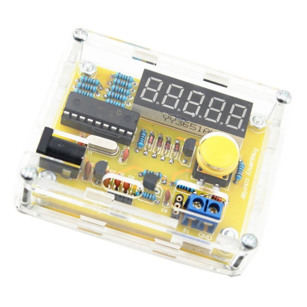LED Display Frequency Counter for Crystal Oscillators (1Hz to 50MHz)