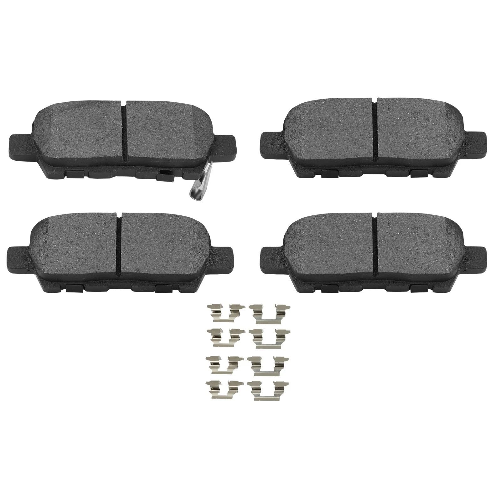 Set of 4 Front & Rear Brake Ceramic Pads for Nissan Rogue (2014–2017)