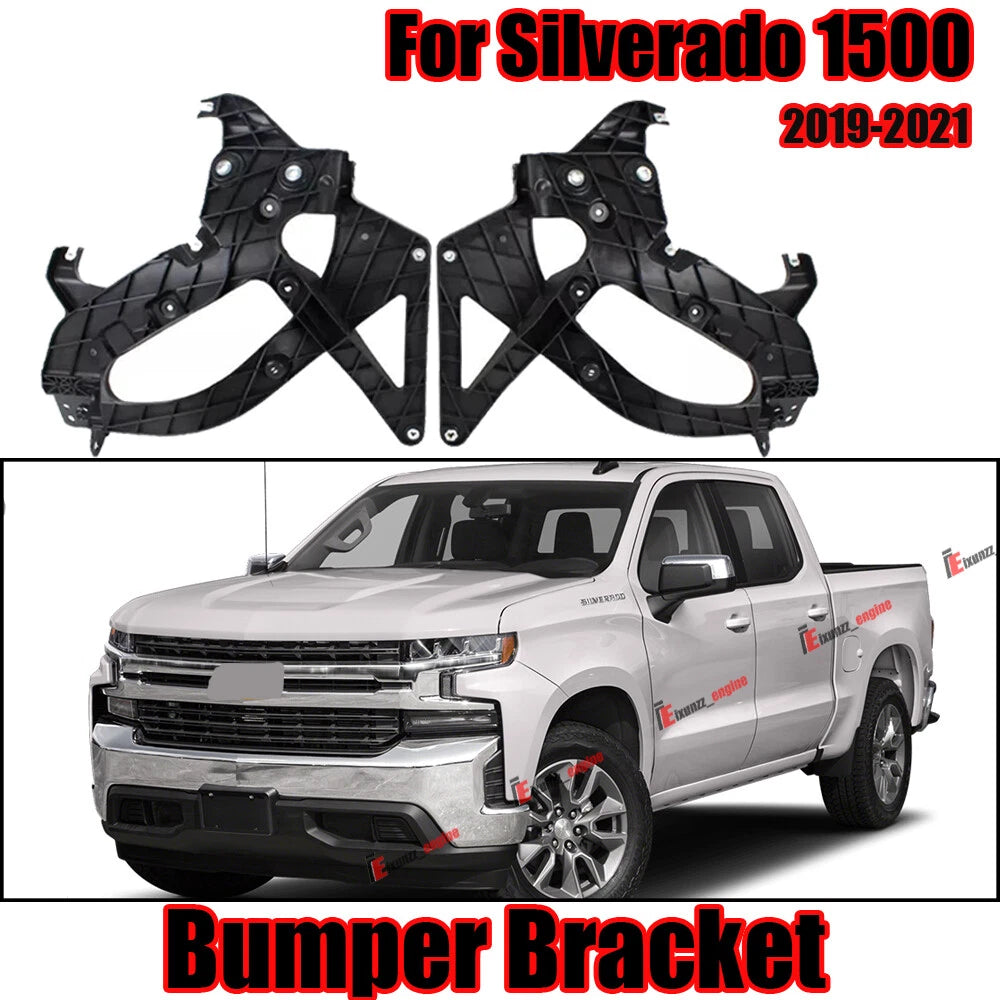 Set of 2 Front Left & Right Outer Bumper Support Brackets for Silverado 1500 (2019–2022)