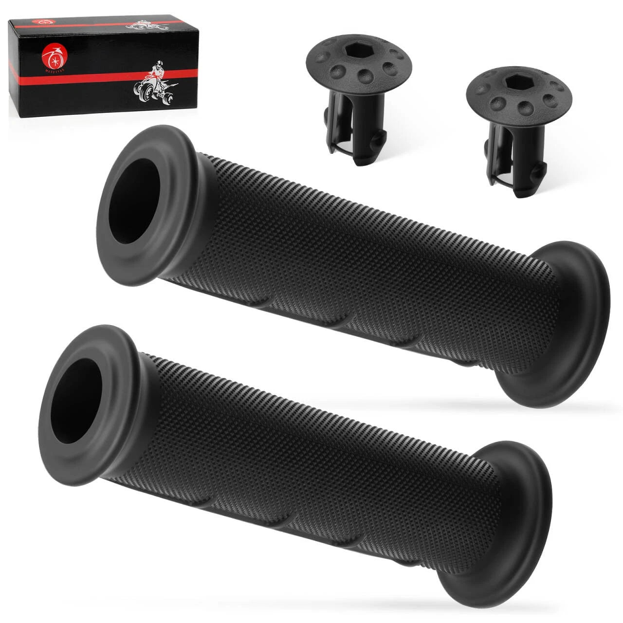 2X Handlebar Grip + End Guard for Honda Rubicon 520 TRX520FA5/FA6/FA7 (2020–2021)