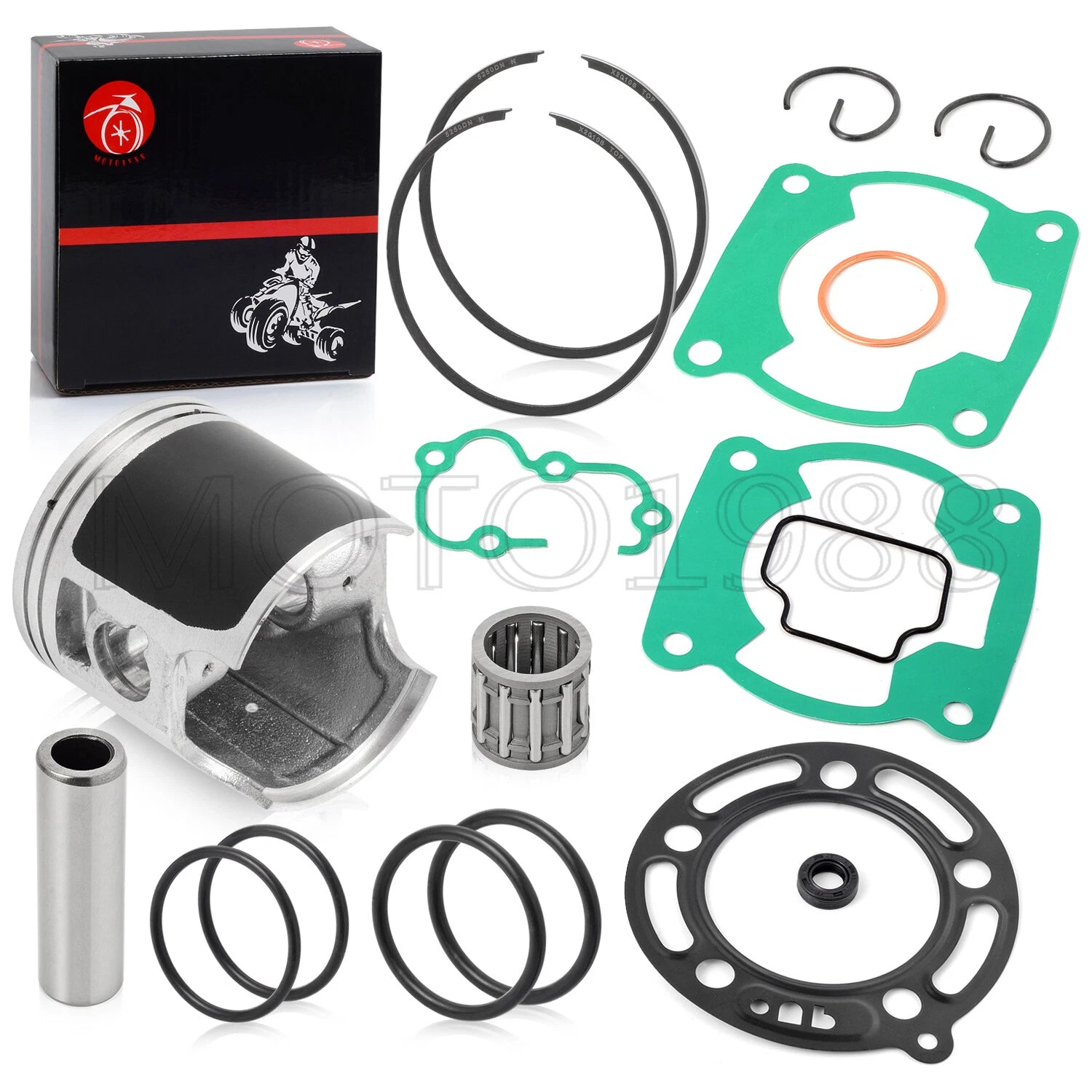 Piston Bearing & Piston Ring Gasket for Kawasaki KX100 (1995-2013)