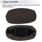 Center Console Cover for BMW 2 Series (2017-2023) Deep Brown 1 Pc