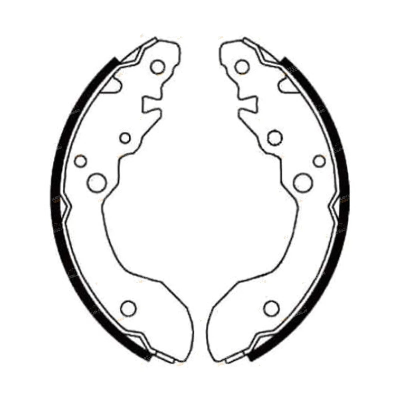 Rear Brake Shoes Set for Suzuki X-90 SZ416 4x4 1.6L (1996-1998)