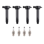 4X Ignition Coil + Spark Plug for Mitsubishi Lancer 2.0L (2011–2017) UF589 DIFR6C11