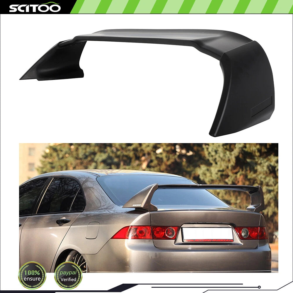 Matte Black Trunk Spoiler Wing for Acura TSX Sedan (2004–2014)