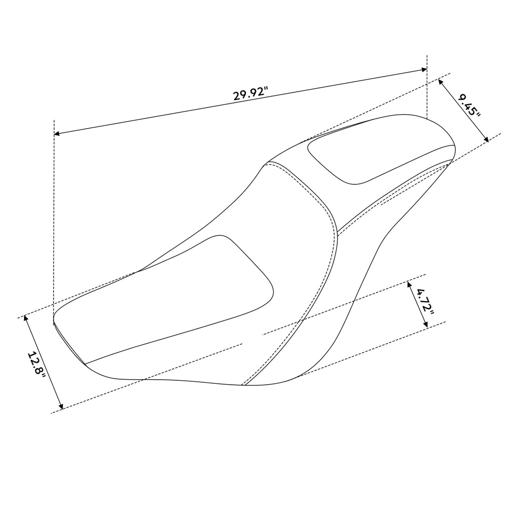 Driver Passenger Seat for Harley Softail Low Rider FXLR (2018–2023)