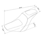 Driver Passenger Seat for Harley Softail Low Rider FXLR (2018–2023)