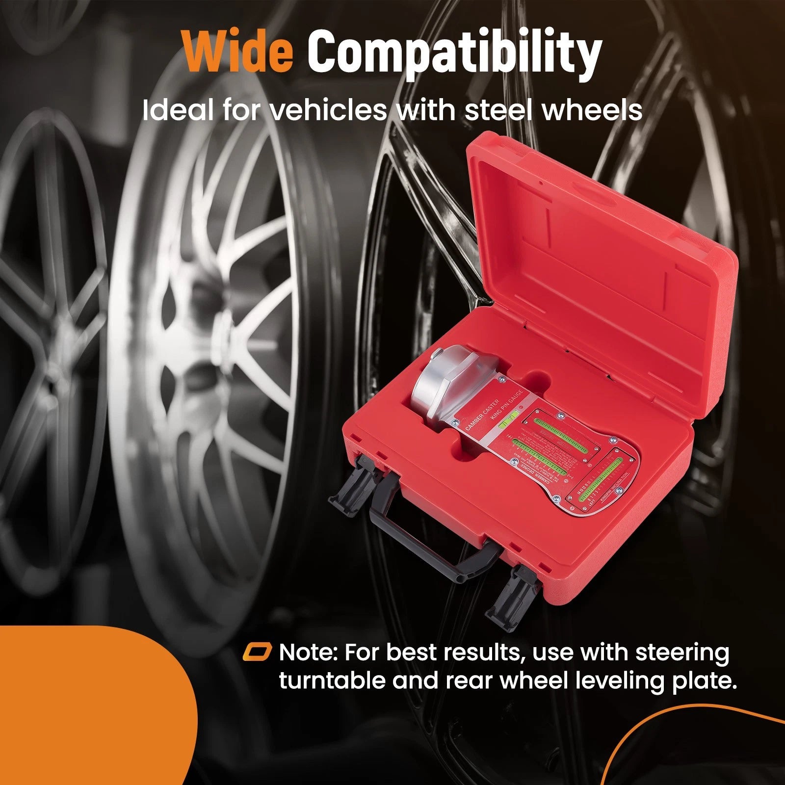 Camber Caster Kingpin Gauge Wheel Alignment Tool for Automotive (US)