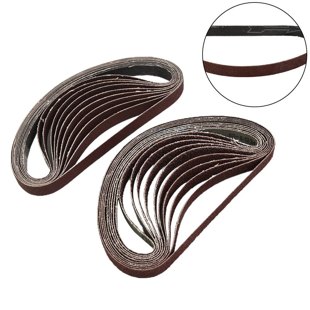 20pcs Sanding Belts for Finger Sander 40/60/80/120 Grit (13x457mm)