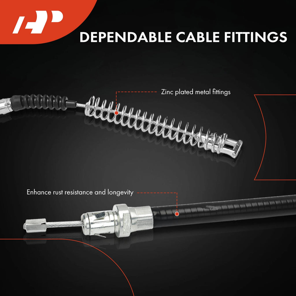 2X Rear Parking Brake Cable for Sierra 2500 HD Silverado 2500 HD (2001–2005)