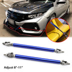 Blue Bumper Lip Splitter Tie Support Bar Strut Rod for Honda Civic (2016–2021)