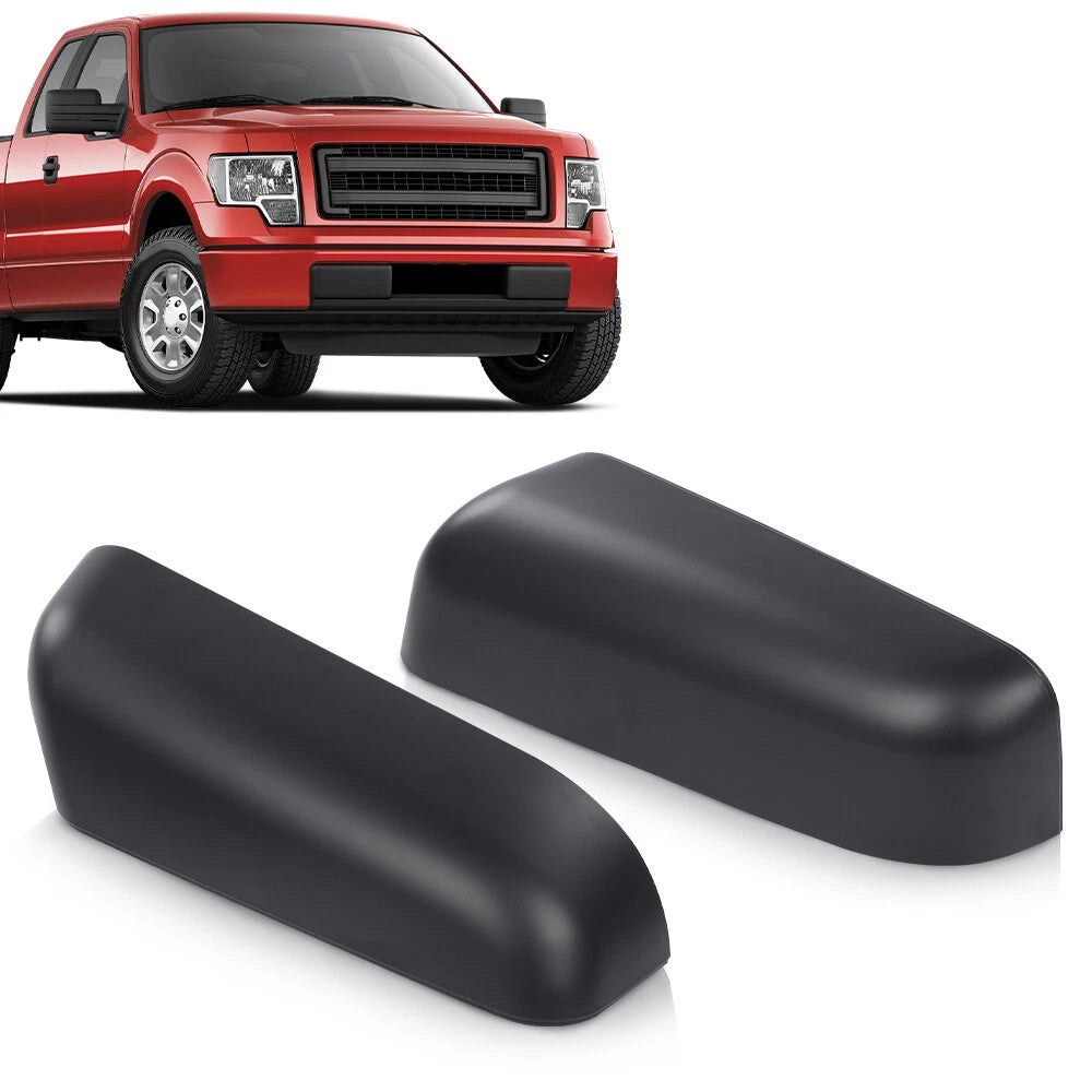 2Pcs Mirror Cover Set for Ford F150 (2009–2014) Black