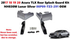 Rear Splash Guard Kit for Acura TLX (2017–2020) NH830M, 08P09-TZ3-291