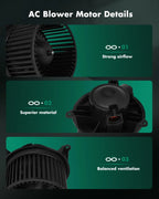 Heater Blower Motor w/ Fan for Saturn Vue (2002–2007) & Chevrolet Equinox (2005) 700123