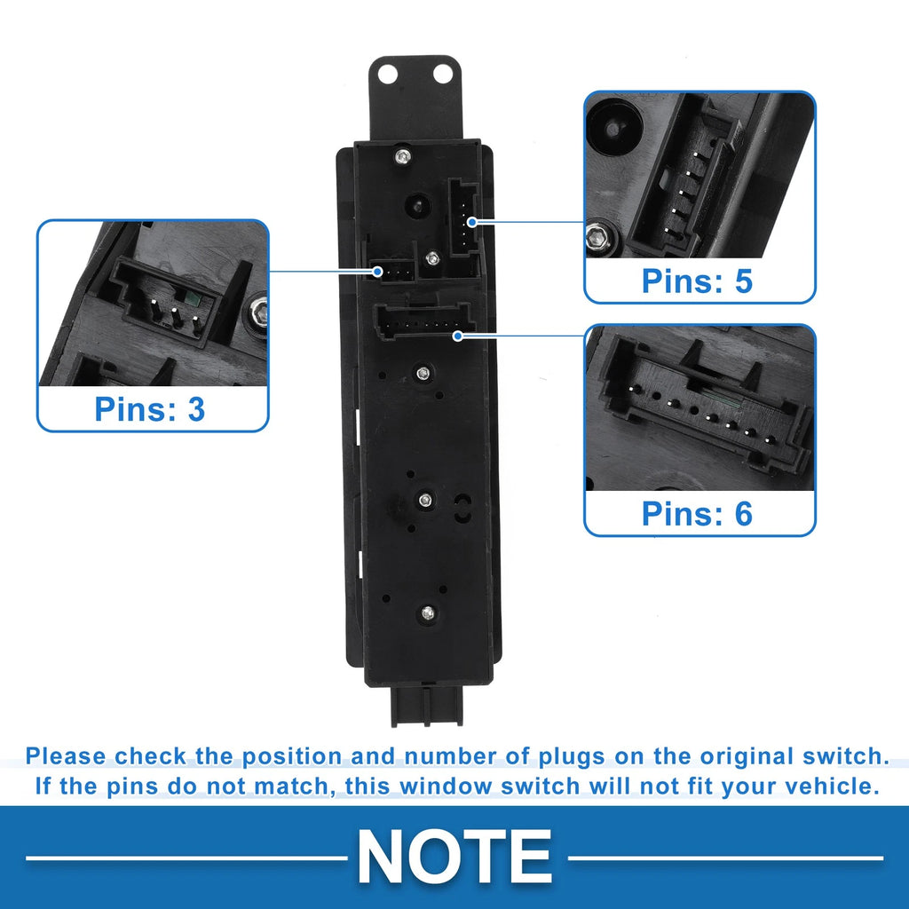 Power Window Switch for Mercedes-Benz Sprinter (2019–2023) 9065451413