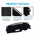 Non-Slip Dash Mat for Mazda CX-3 DK (2015–2023) - Black Polyester