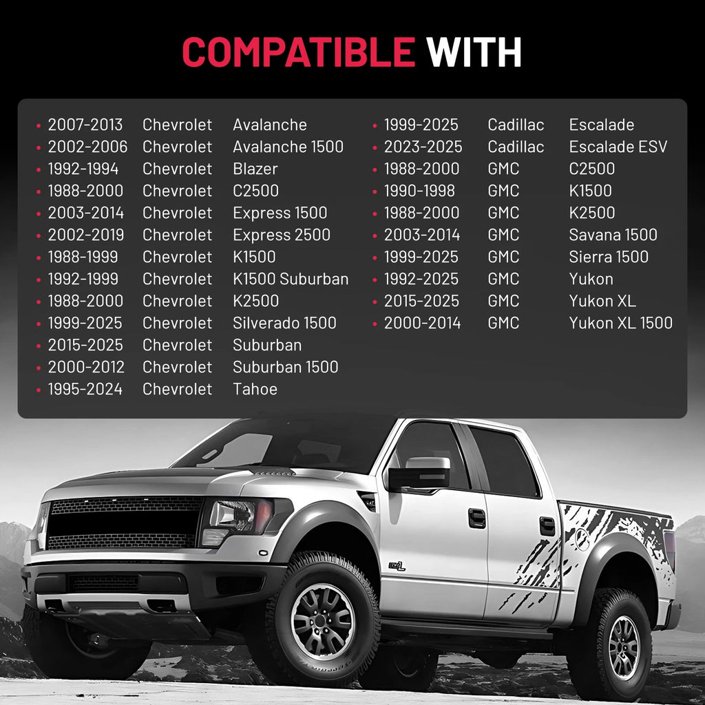 1" 6x5.5 Hubcentric Wheel Spacers for 2000–2012 Chevy Suburban 1500