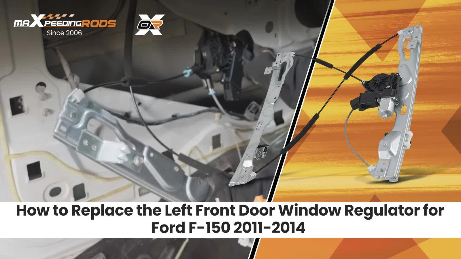 Front Driver Window Regulator Assembly for Ford F-150 Lobo (2011–2014) 751600