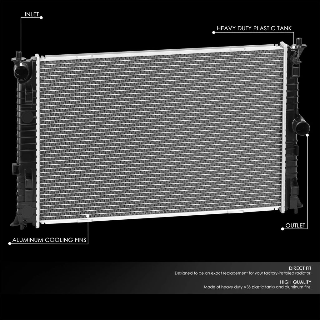 1 Row Aluminum Radiator DPI13125 for Ford Fusion Lincoln MKZ Mercury Milan (2010–2012)