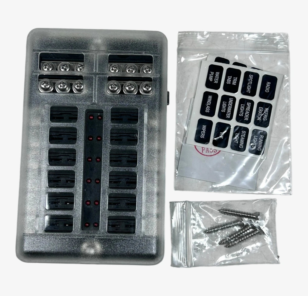 Circuit Breaker Assembly for Hardin Marine 3200-0001-012 (12 Position)