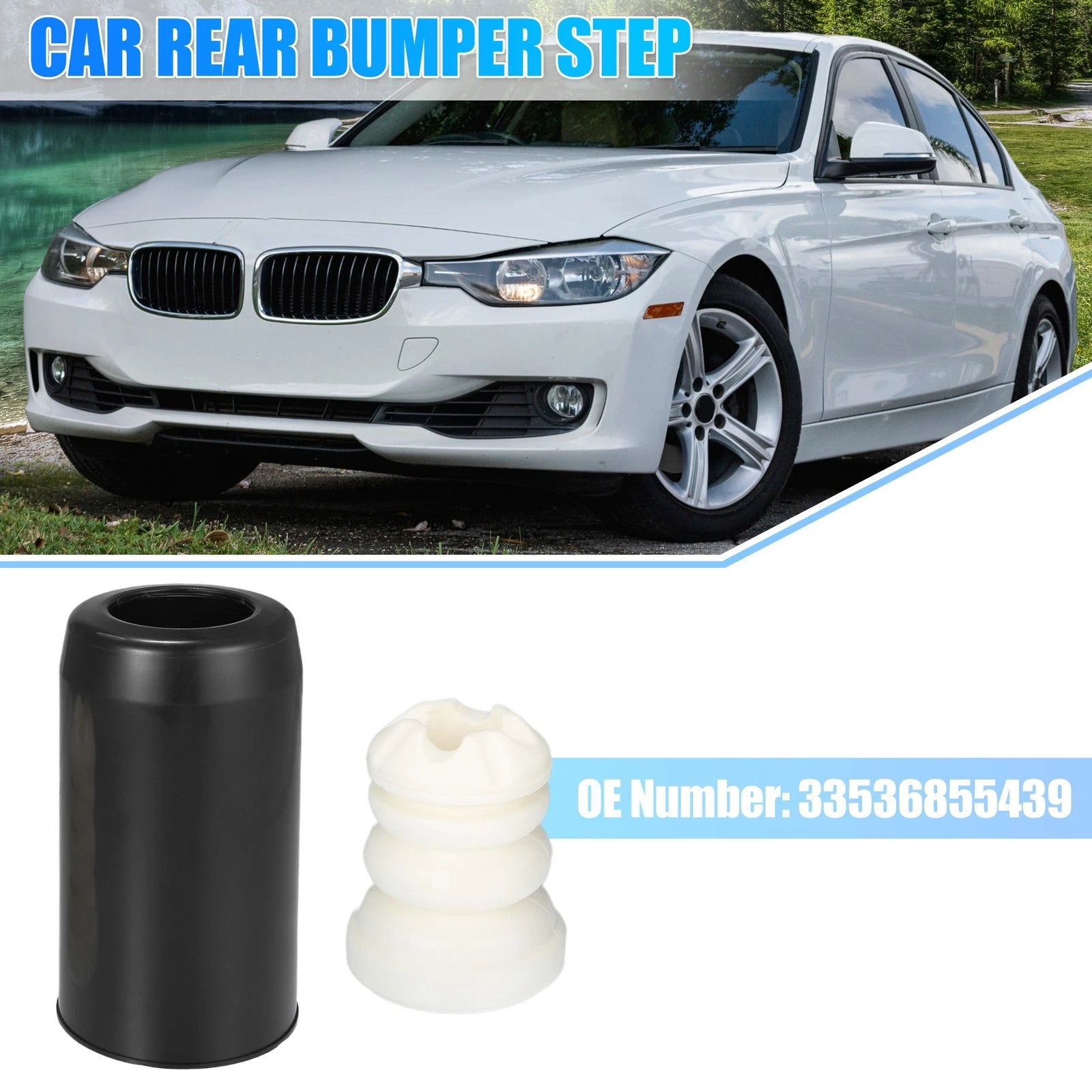 Set of 2 Rear Step Bumper Shock Absorbers No. 33536855439 for BMW 230i (2017–2021)