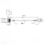 RG316 RF Extension Cable for BNC Female to SMB Female (19cm)