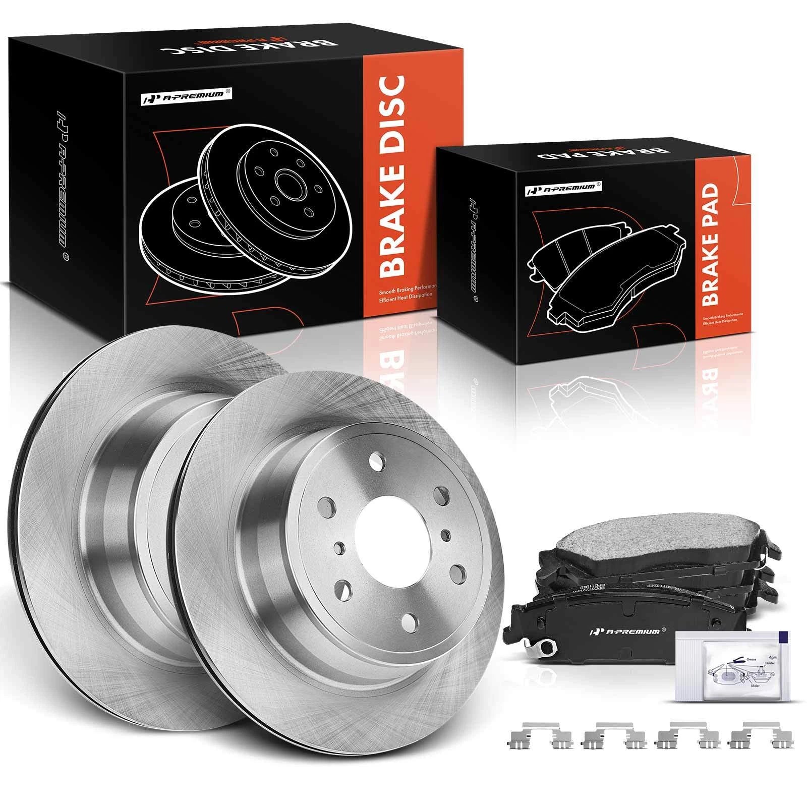 Rear Disc Brake Rotors & Ceramic Pads for Chevy Silverado 1500 (2007–2013)