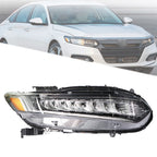 LED Headlight Assembly Chrome for Honda Accord (2018–2021) Right Side