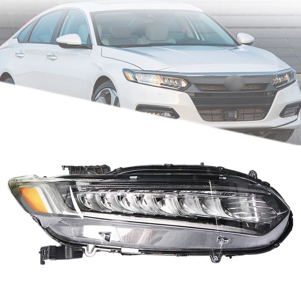 LED Headlight Assembly Chrome for Honda Accord (2018–2021) Right Side