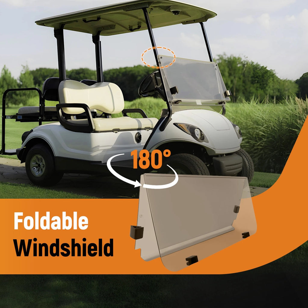 Smoked Windshield for Yamaha G22 (2003–2006) Polycarbonate Golf Cart