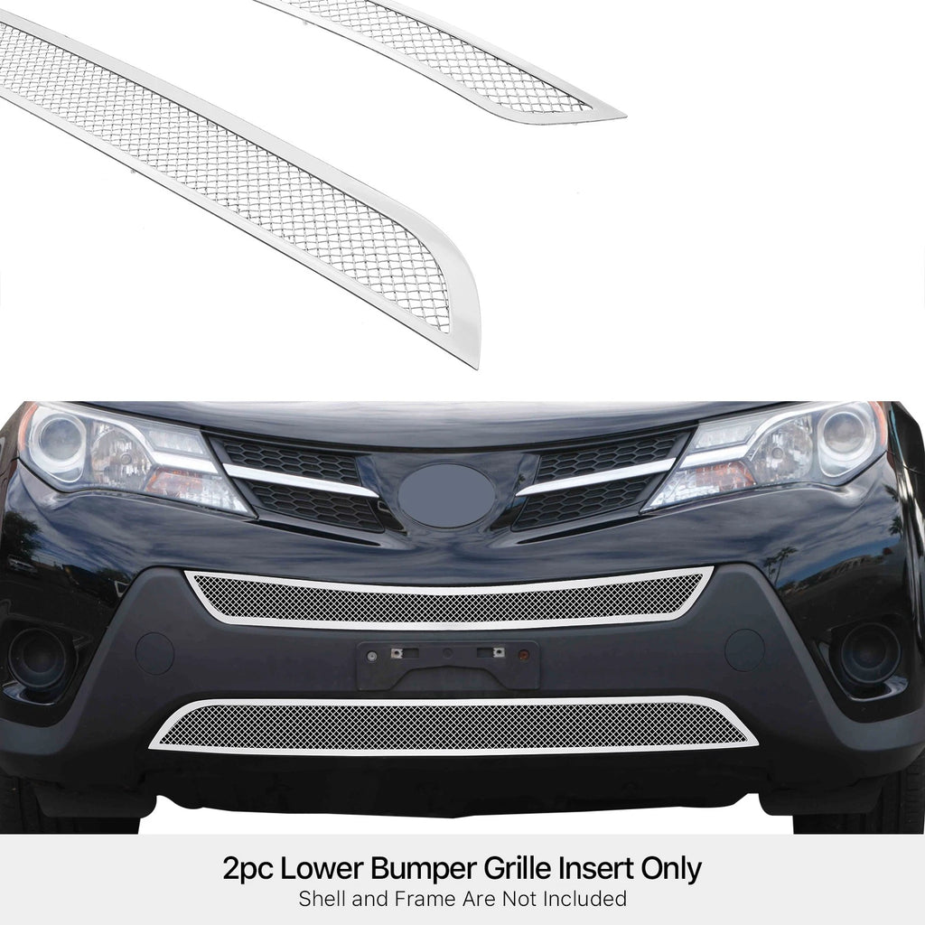 Stainless Steel Chrome Mesh Grille Insert for Toyota RAV4 (2013-2015)
