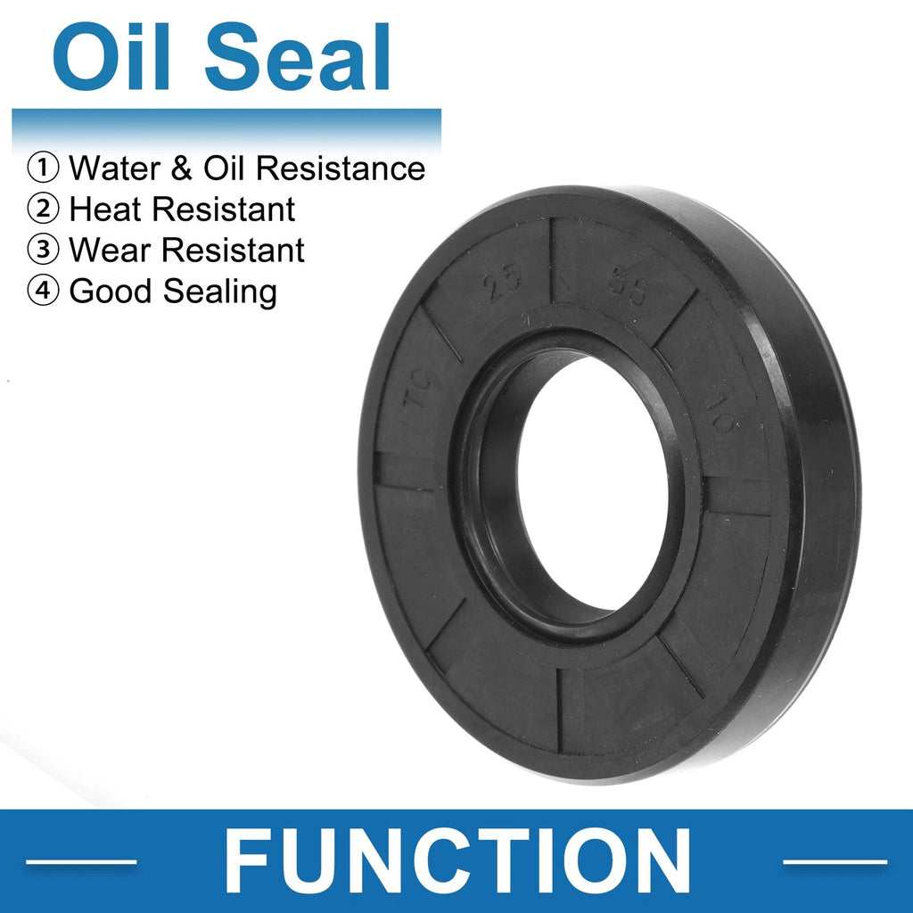 Set of 5 Oil Seal Rotary Shaft Seals for Various Models (25x55x10mm)