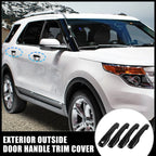 Set of 4 Gloss Black Door Handle Cover Trim for Ford Explorer 