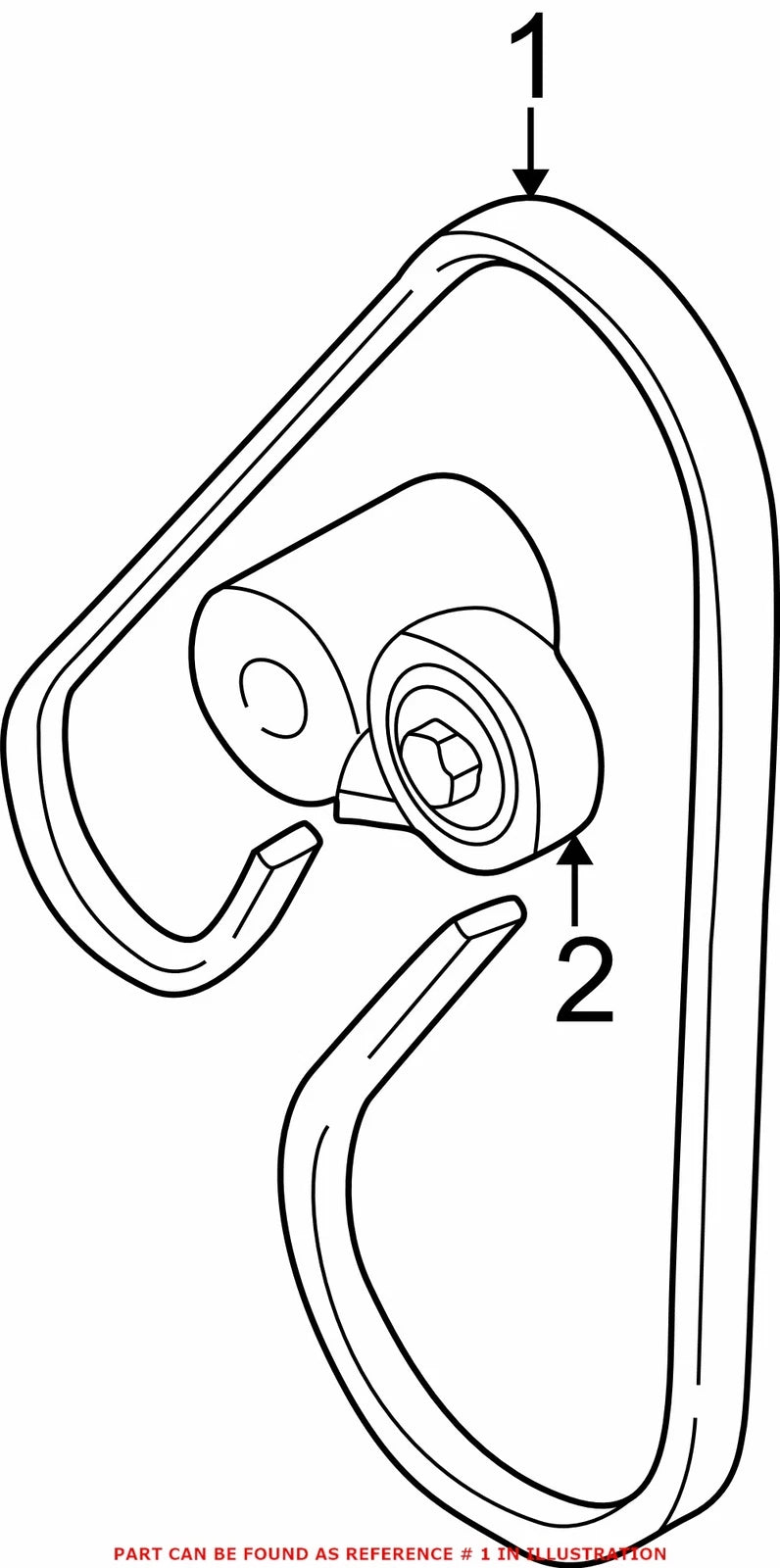 Serpentine Belt for Audi (078903137BL)