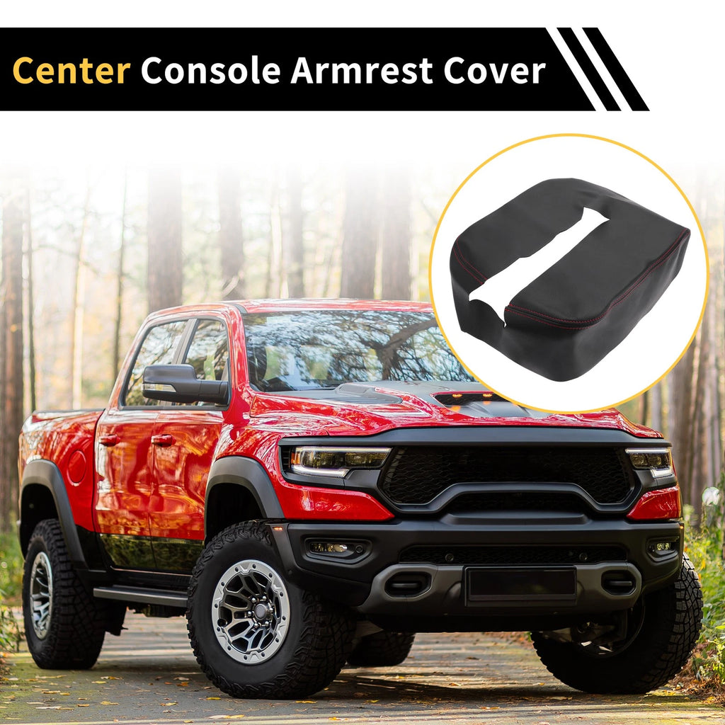 Center Console Cover for Chevrolet Silverado (2019–2023) Microfiber Leather