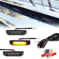 3pcs Smoked Amber LED Grille Marker Light Kit for Toyota Tundra (2014–2021)