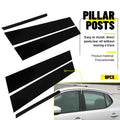 Set of 6 Black Pillar Trim for Kia Optima (2011–2015)