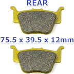 Set of 4 Brake Pads for Honda TRX 420 FA Fourtrax Rancher (2009–2014)