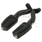 Black Rear Passenger Foot Pegs for Harley Road Street Glide (1993–2022)