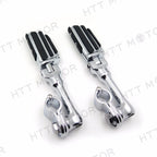 Adjustable Foot Pegs 1" for Triumph Rocket Yamaha (Chrome)