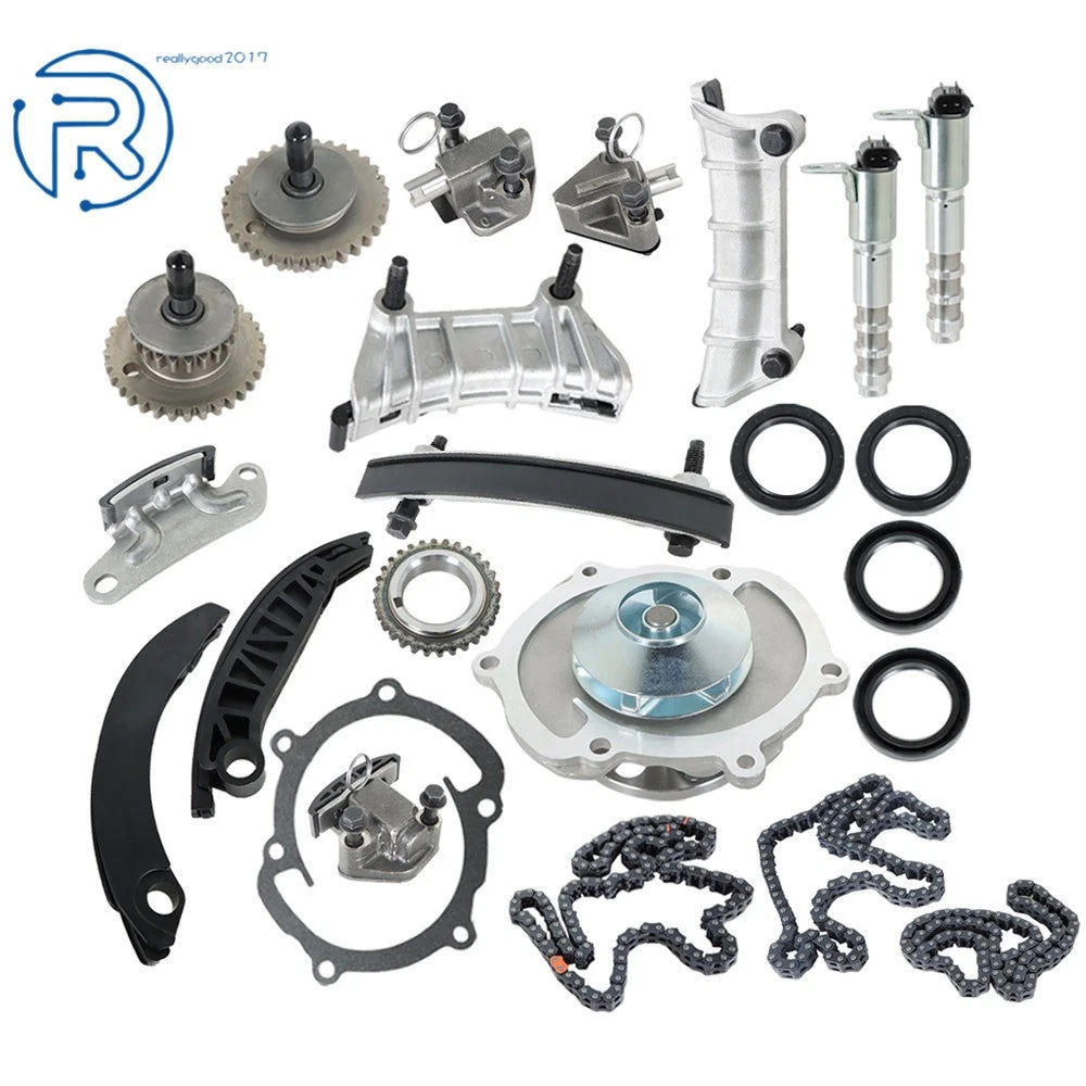 Timing Chain Kit Water Pump VTC Solenoid for Cadillac Suzuki 3.6L V6 (2007–2016)