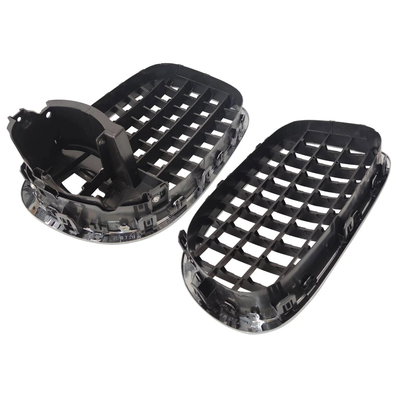 Front Grille Set for BMW 740i 740Li 750i 750Li 760Li (2009-2012)