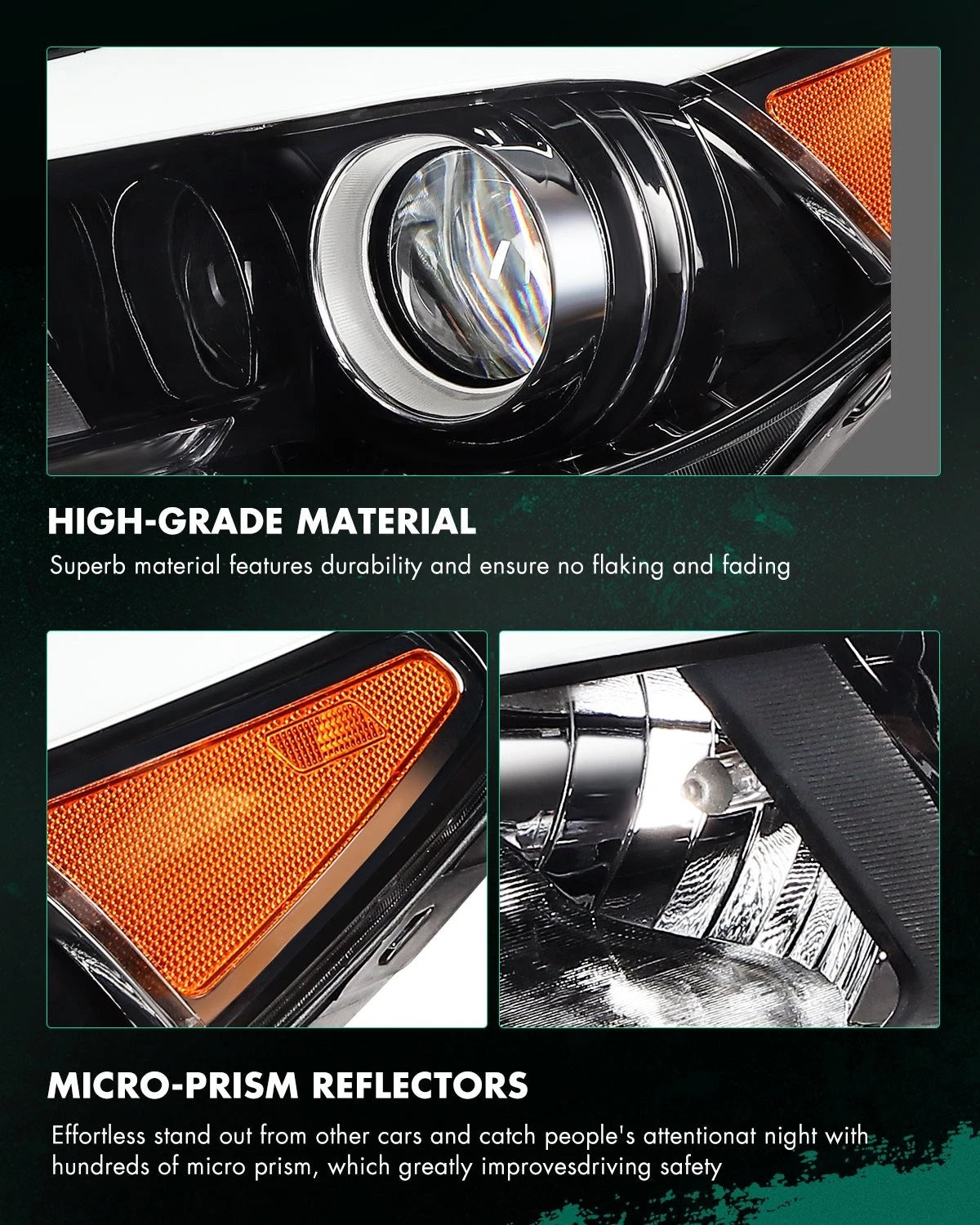 Left Driver Side Headlight Assembly for Hyundai Tucson (2016–2018)