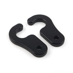2X Black Sun Visor Clips for Jeep Wrangler JL JT JK (2018–Present)