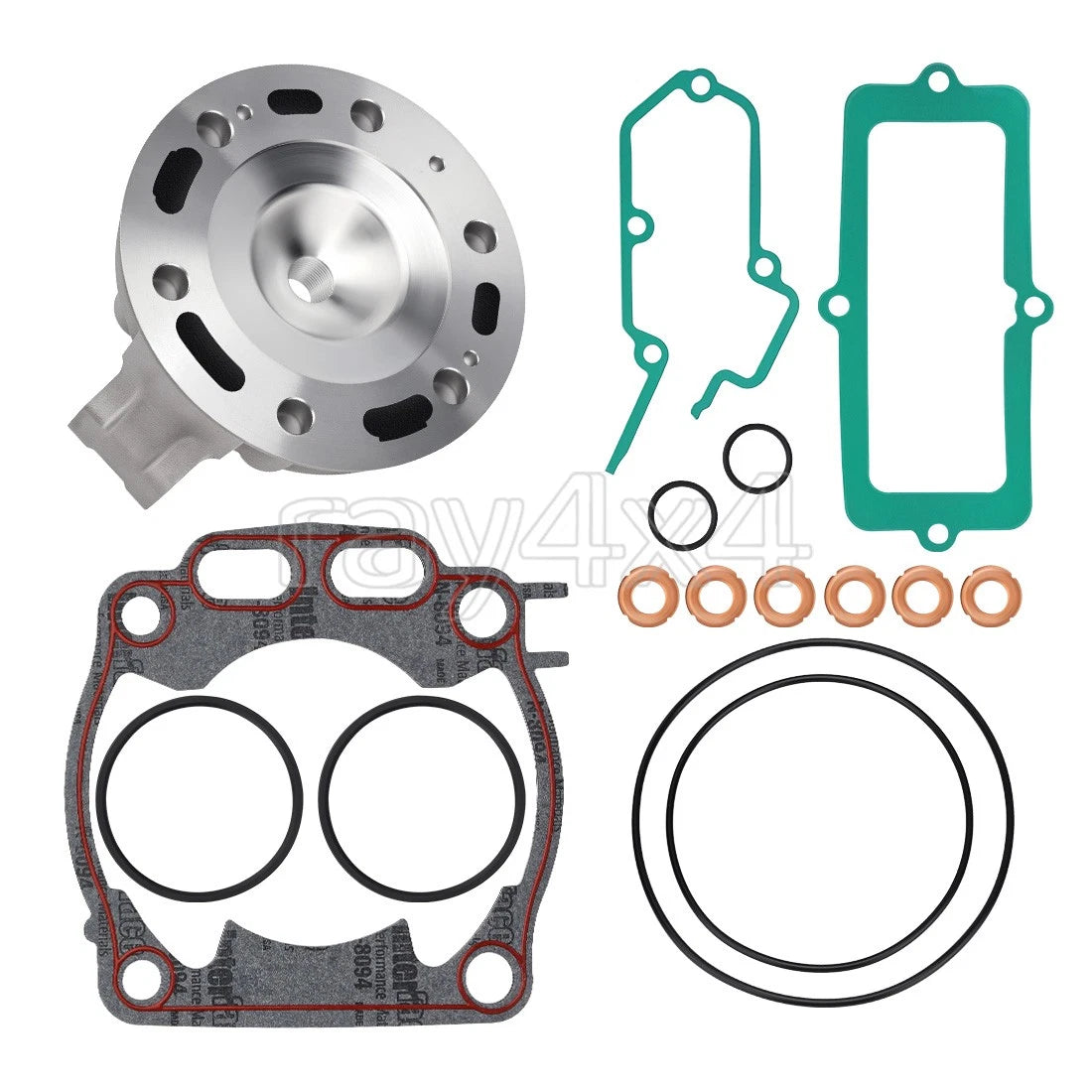 Cylinder Head Dome Cap & Top End Gasket Kit for Yamaha YZ250 (2001–2002, 2011–2024)