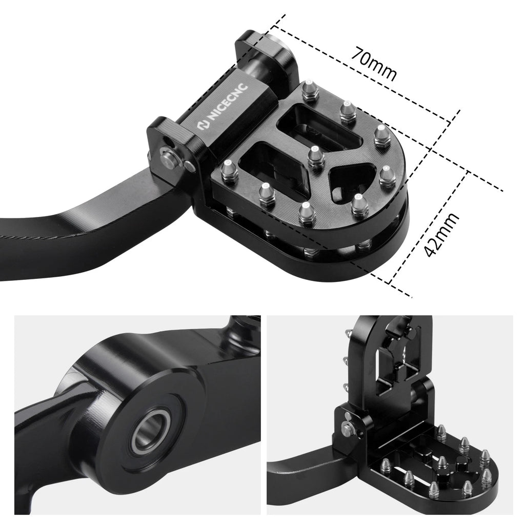 Rear Foot Brake Pedal Lever Tip for Husqvarna 901 Norden 901 890 SMT (2023–2025)