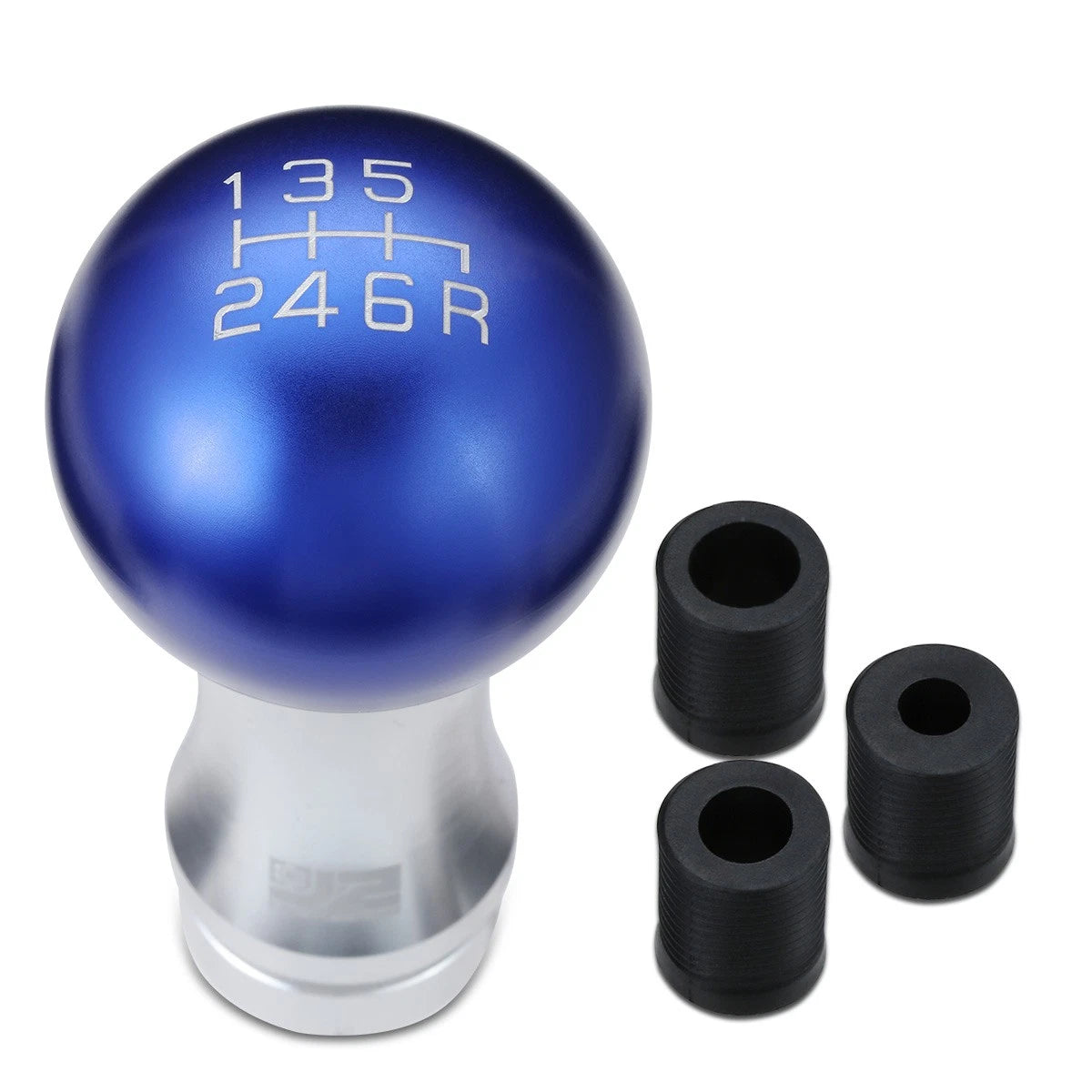 2-Piece Aluminum Shift Knob Set for Universal 6-Speed MT (48mm)