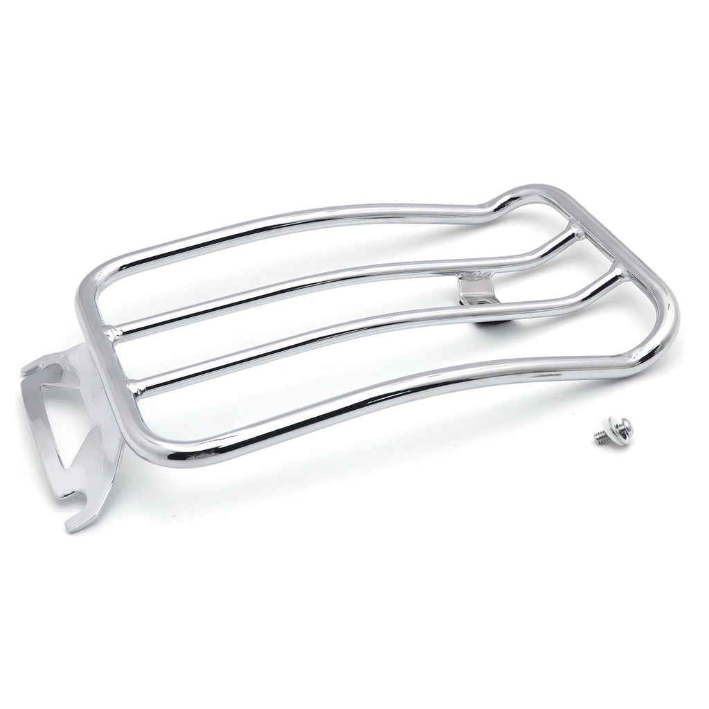 Solo Seat Luggage Rack for Harley Touring FLH/T (1997–2015) (Chrome)